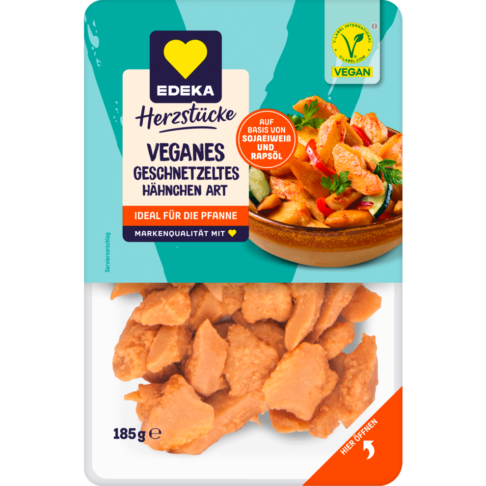 Veganes Geschnetzeltes Hähnchen Art