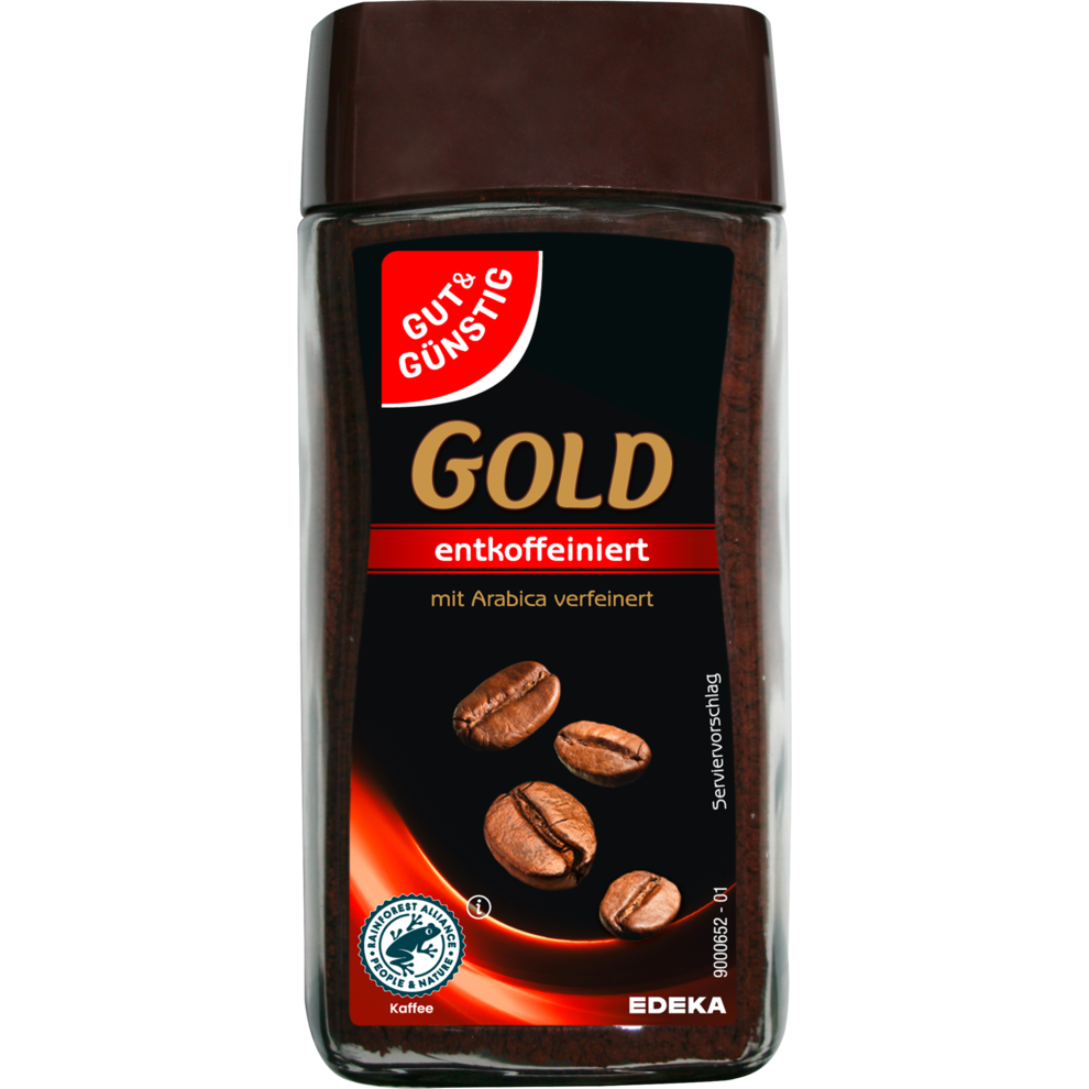 Instantkaffee GOLD entkoffeiniert