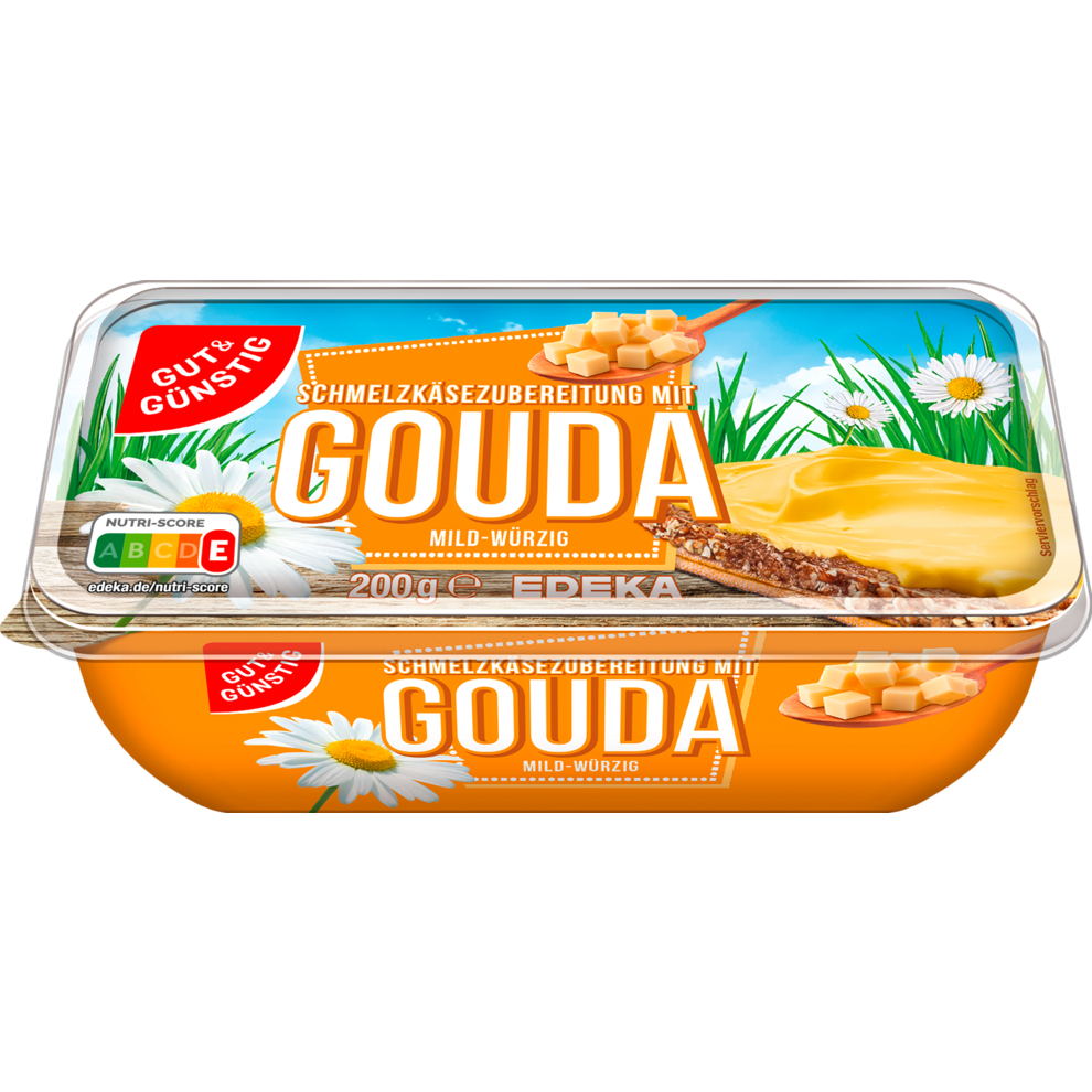 Schmelzkäsezubereitung Gouda 42 % Fett i.Tr.