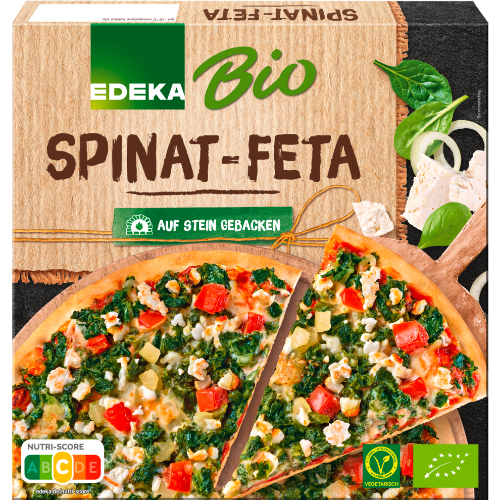 Steinofenpizza Spinat-Feta