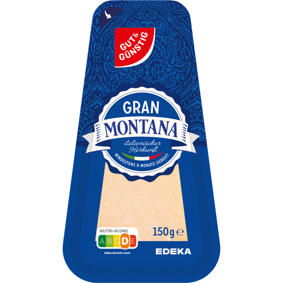 Italienischer Hartkäse Keilstück 32% Fett i.Tr.