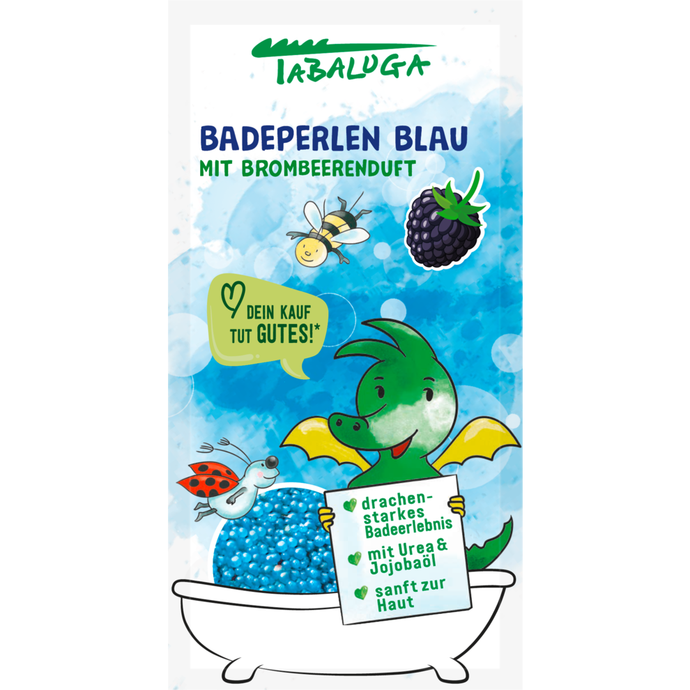 Badeperlen Blau mit Brombeer-Duft