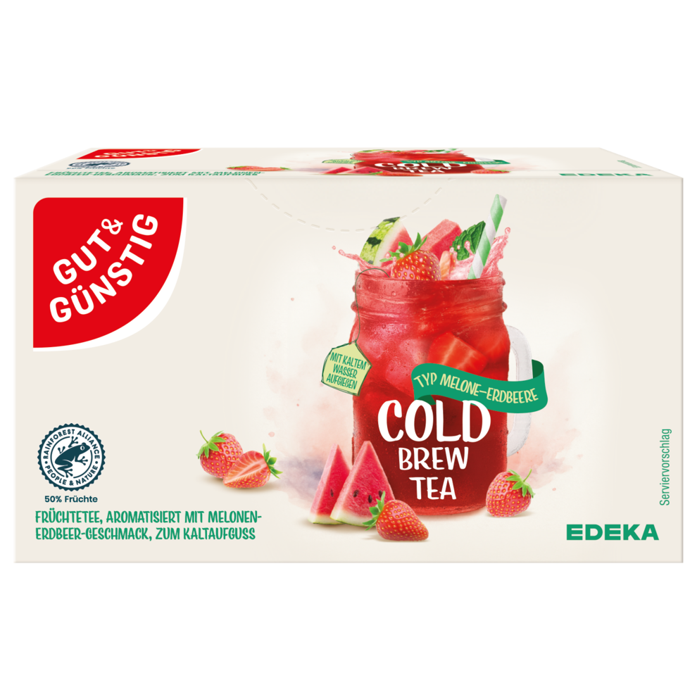 Cold Brew Tea Melone-Erdbeere