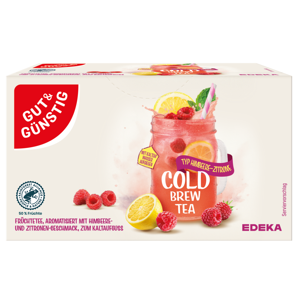 Cold Brew Tea Himbeere-Zitrone