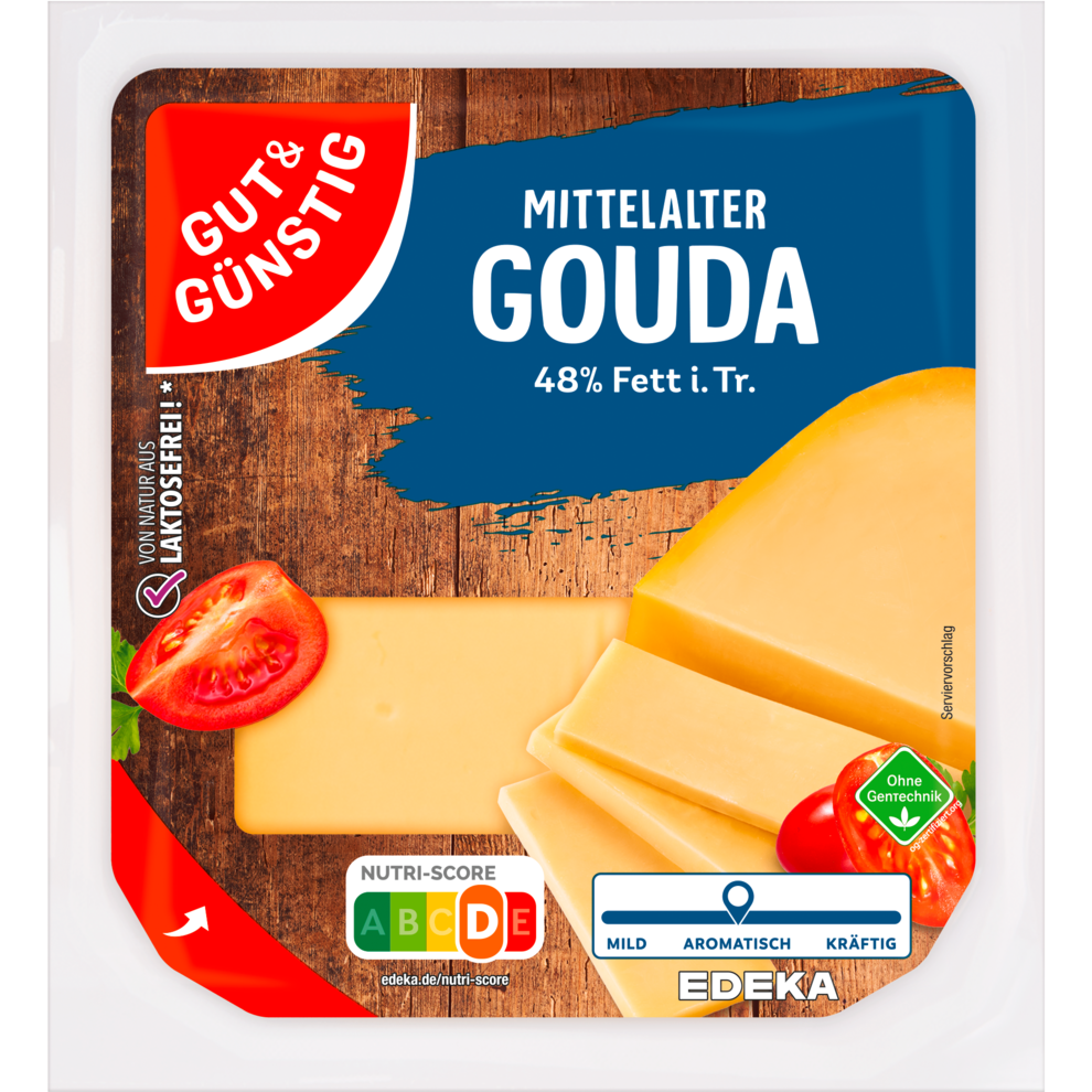 Mittelalter Gouda Holland am Stück 51% Fett i. Tr.