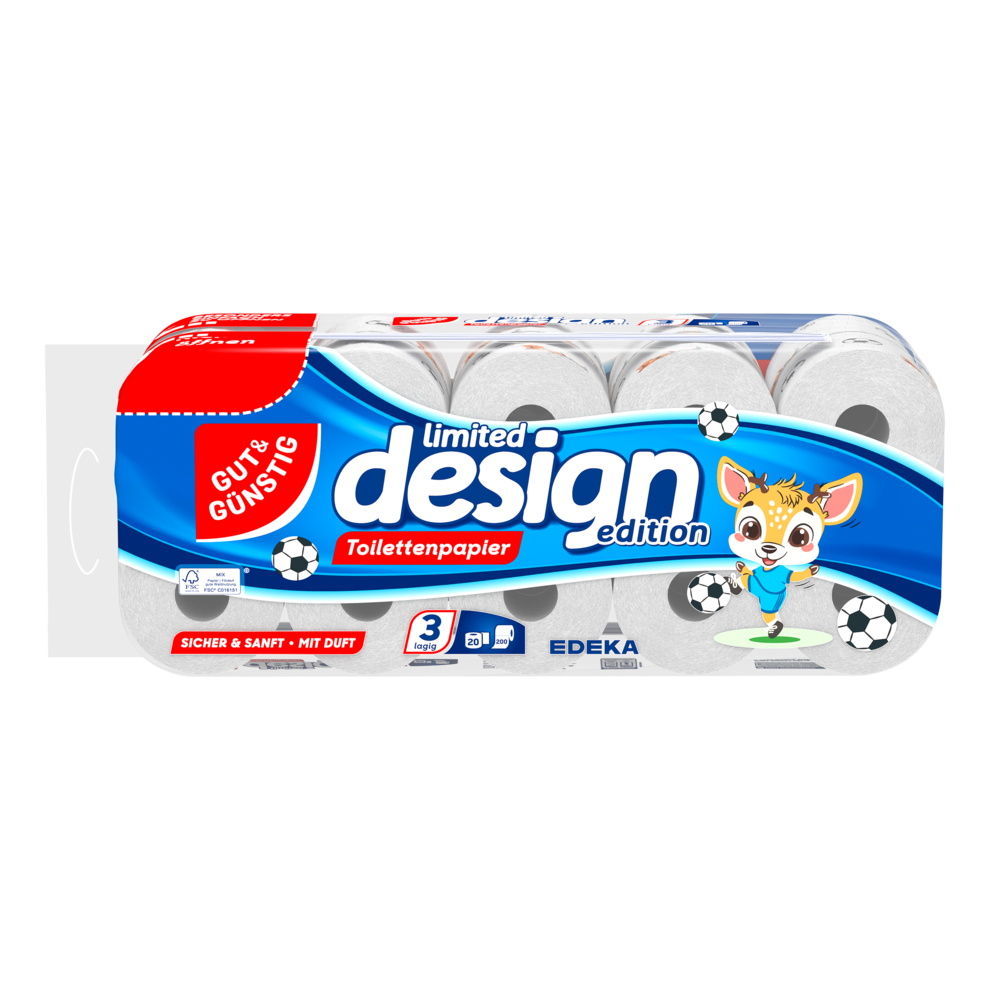 Toilettenpapier Limited Design Edition 20er - XXL-Aktion