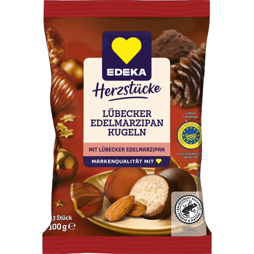 Lübecker Edelmarzipankugeln