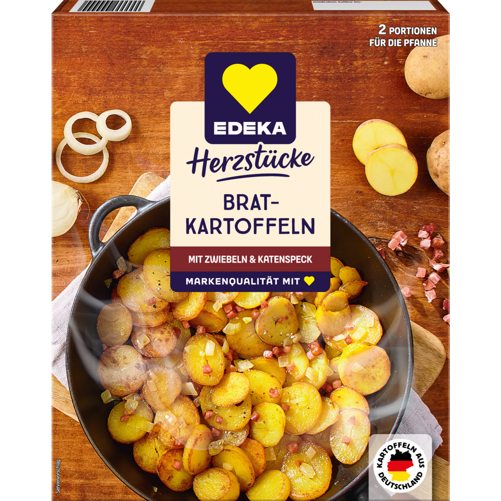 Bratkartoffeln mit Zwiebeln & Speck