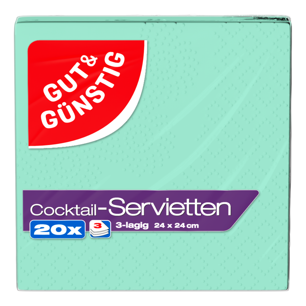Cocktailservietten, mint