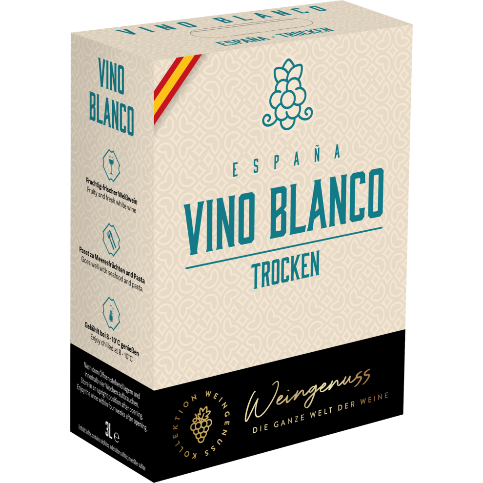 Bag in Box Blanco Weingenuss aus Spanien