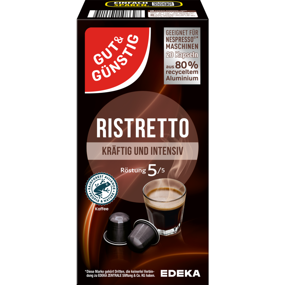Kaffeekapseln Ristretto