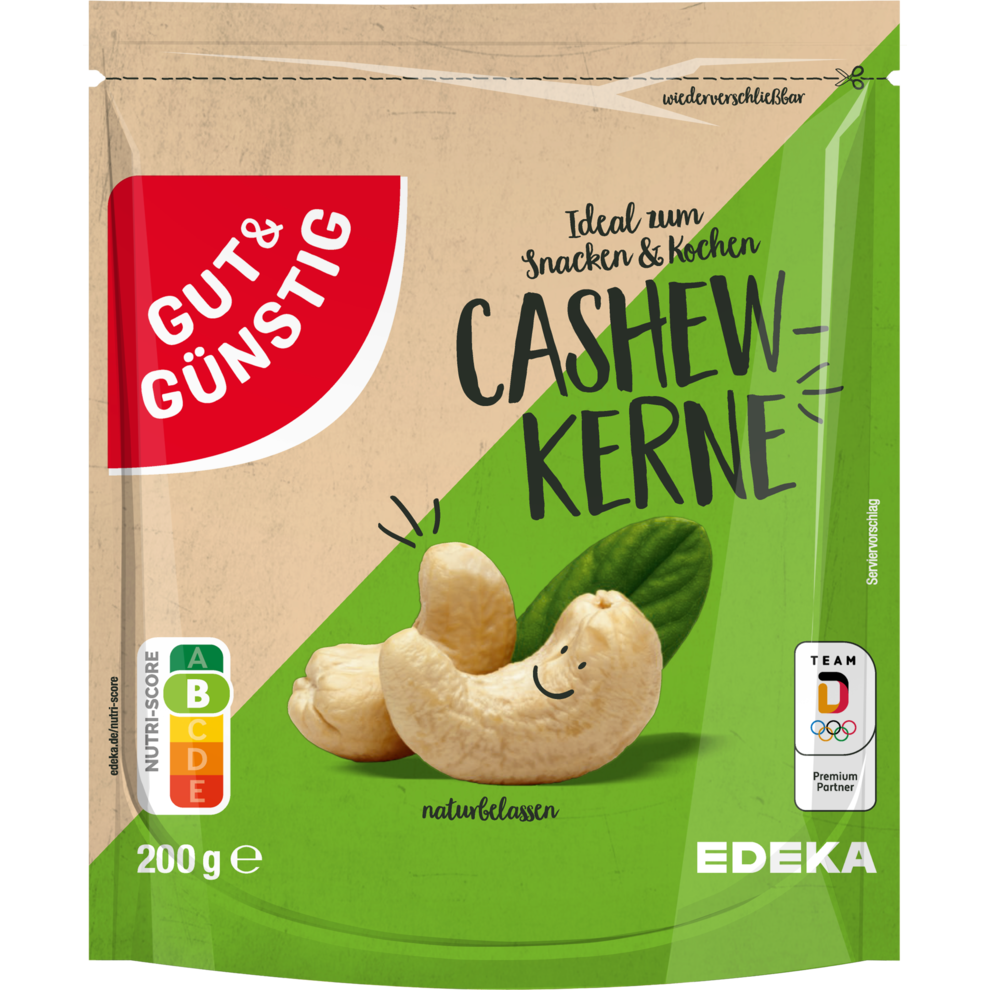 Cashewkerne, naturbelassen