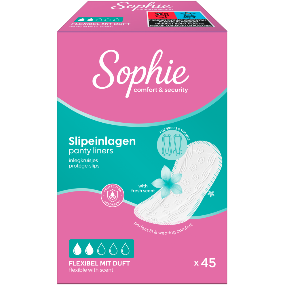 Slipeinlagen Flexibel mit Duft