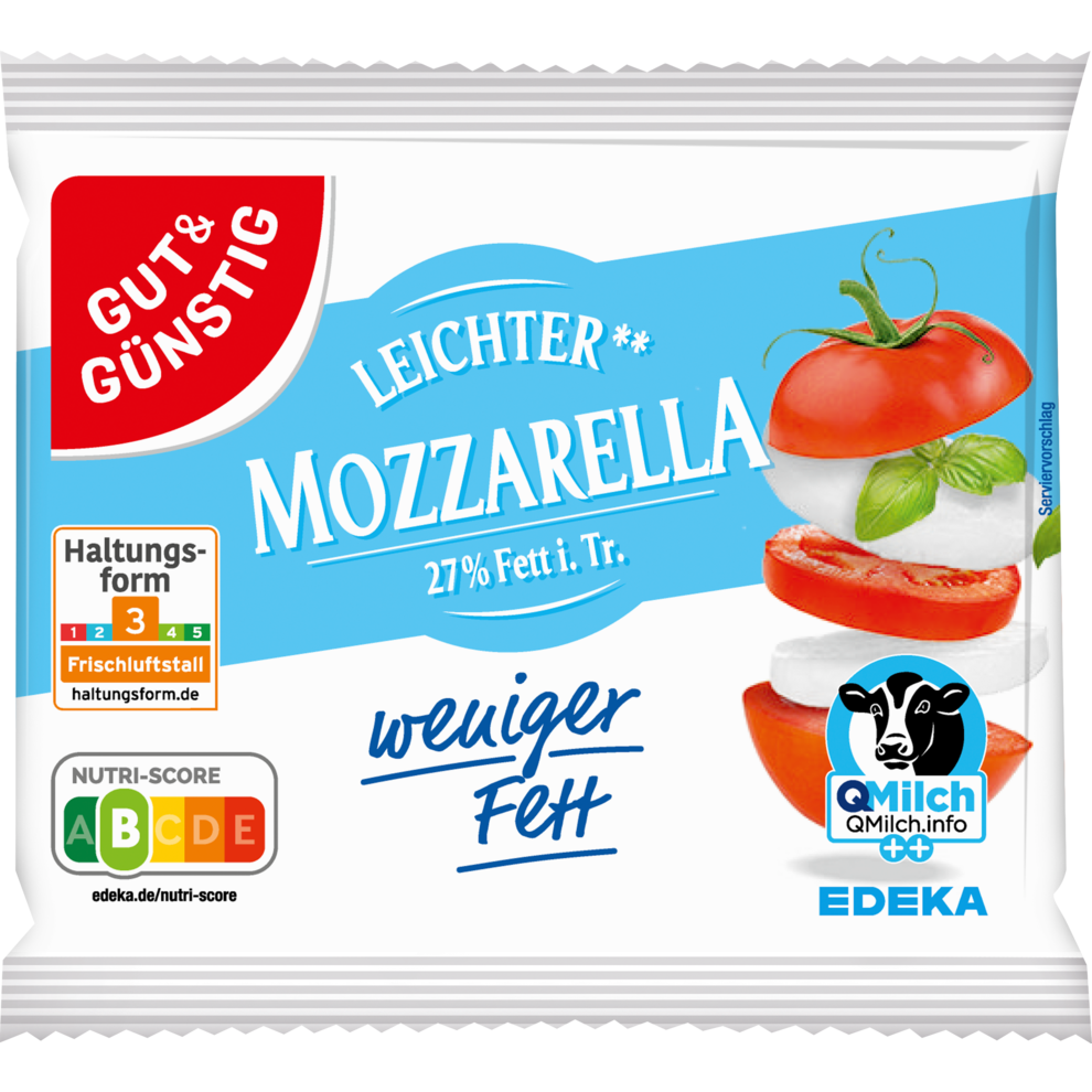 Mozzarella 24 % Fett i.Tr.