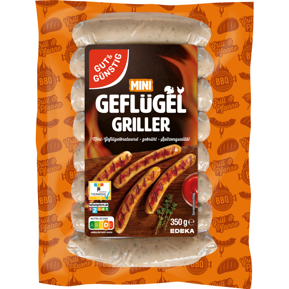 Mini Knuspergriller - Geflügelbratwurst
