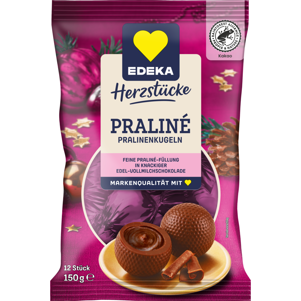 Weihnachtskugeln Praliné