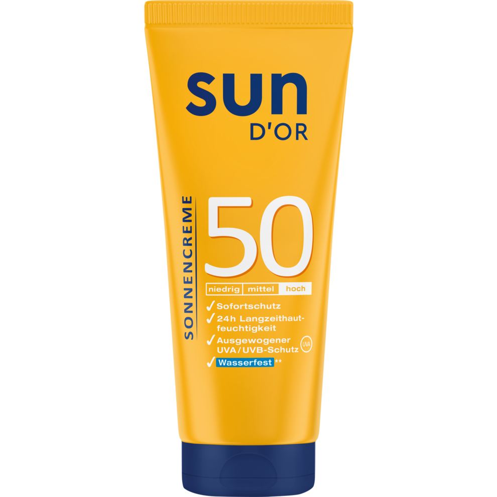 Sonnencreme LSF 50 hoch