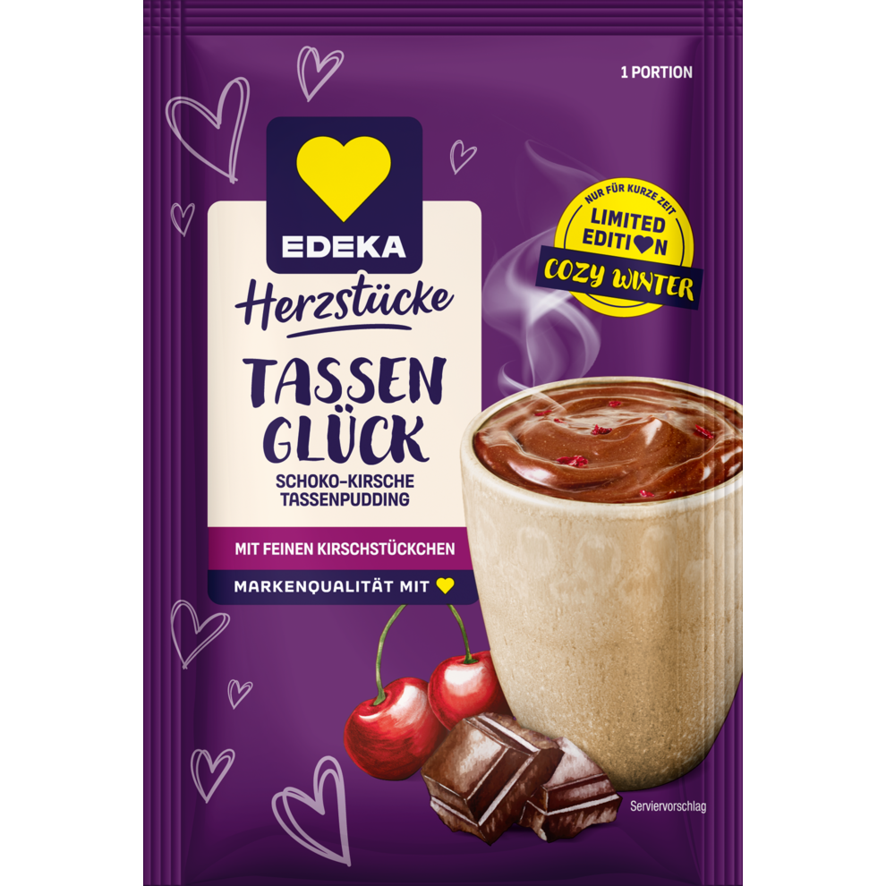 Tassenpudding Schoko-Kirsch
