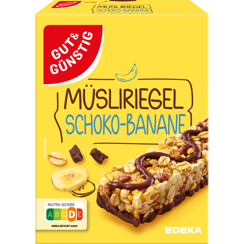 Müsliriegel Schoko-Banane