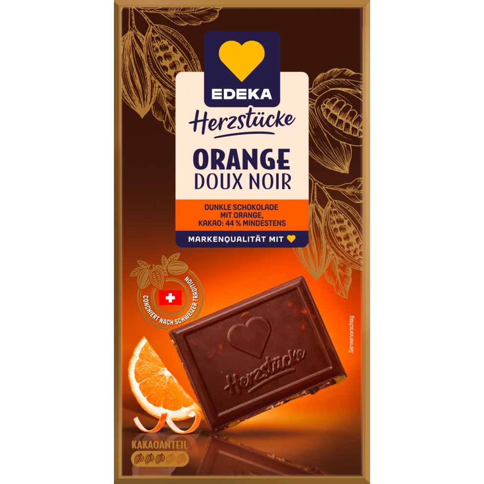 Dunkle Schokolade Orange