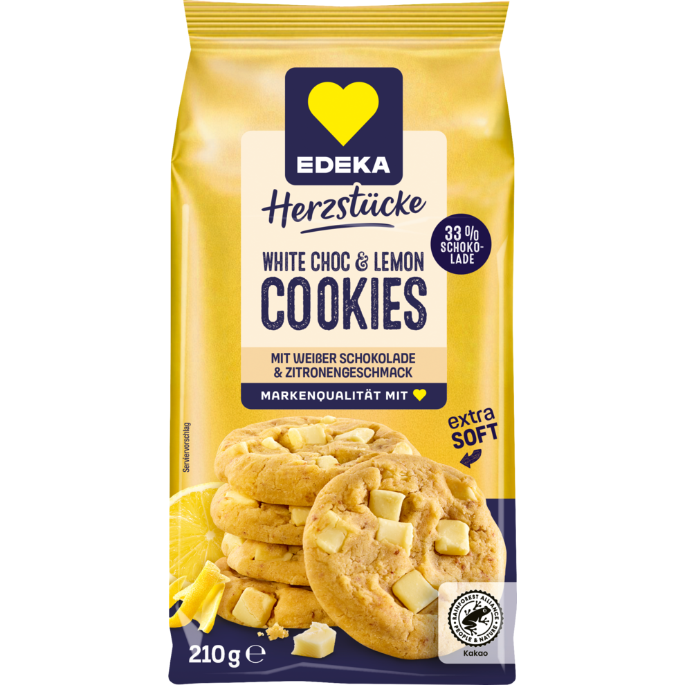 White Choc & Lemon Cookies