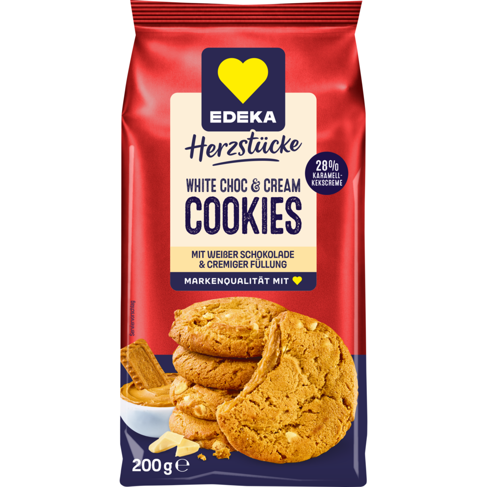 White Choc & Caramel Cookie