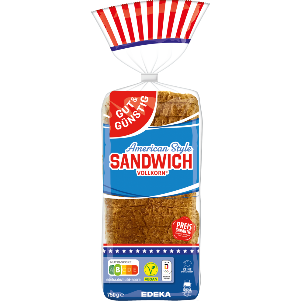 Sandwich-Toast Vollkorn