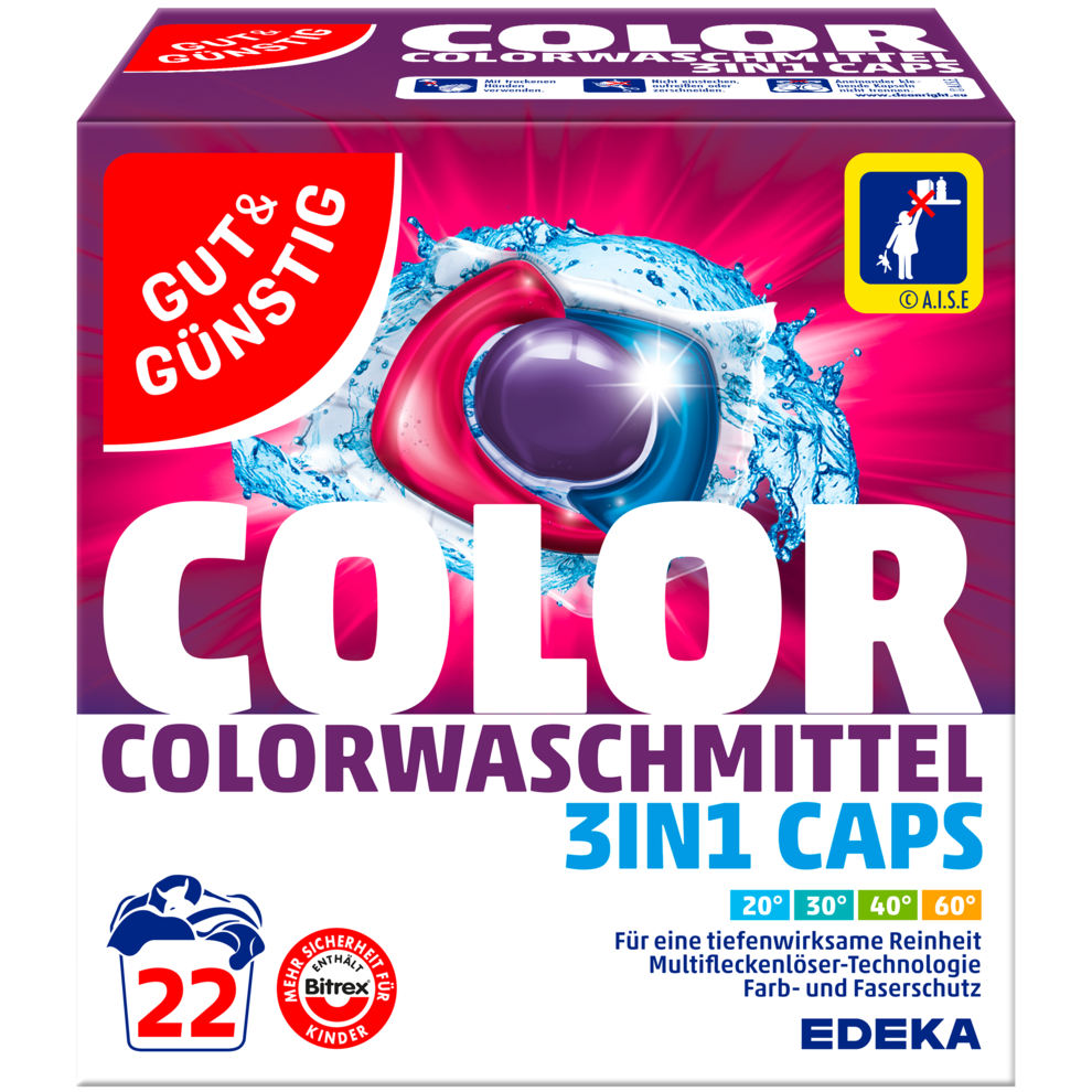 Colorwaschmittel 3in1 Caps