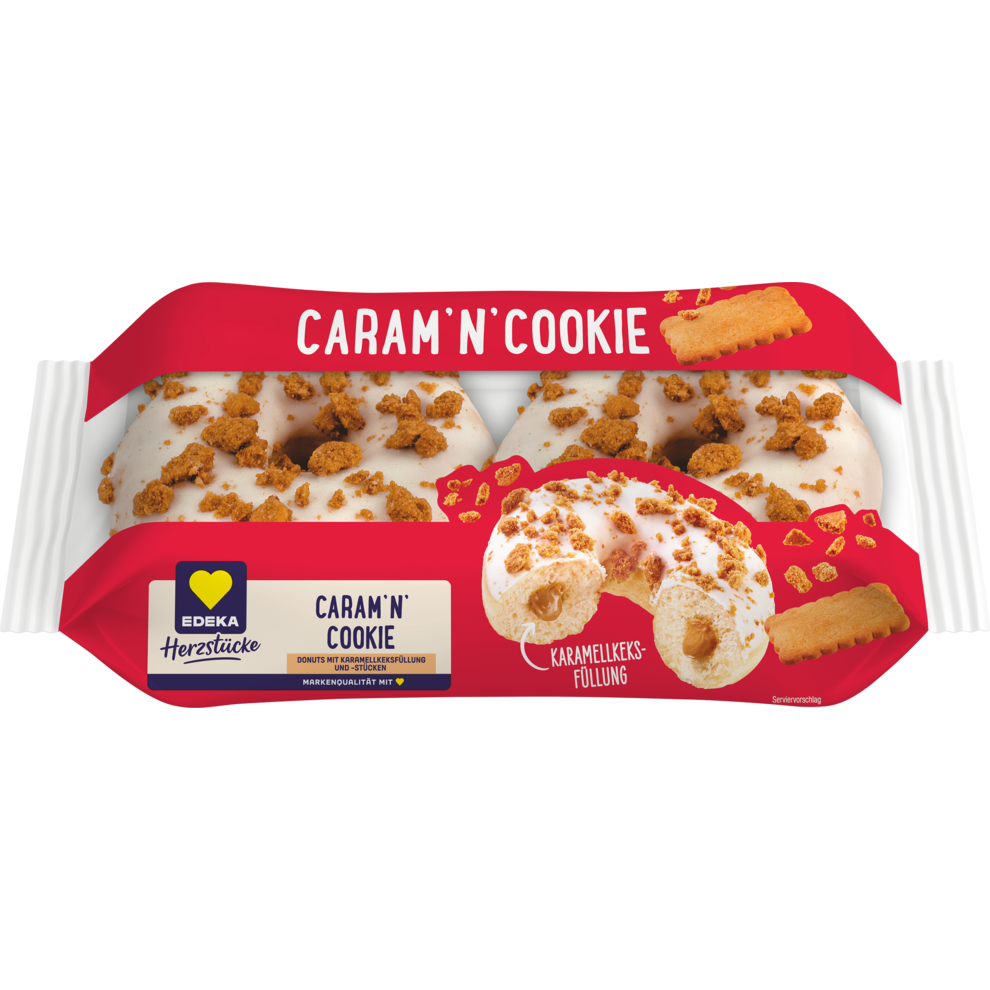 Donuts mit Karamellkeksfüllung