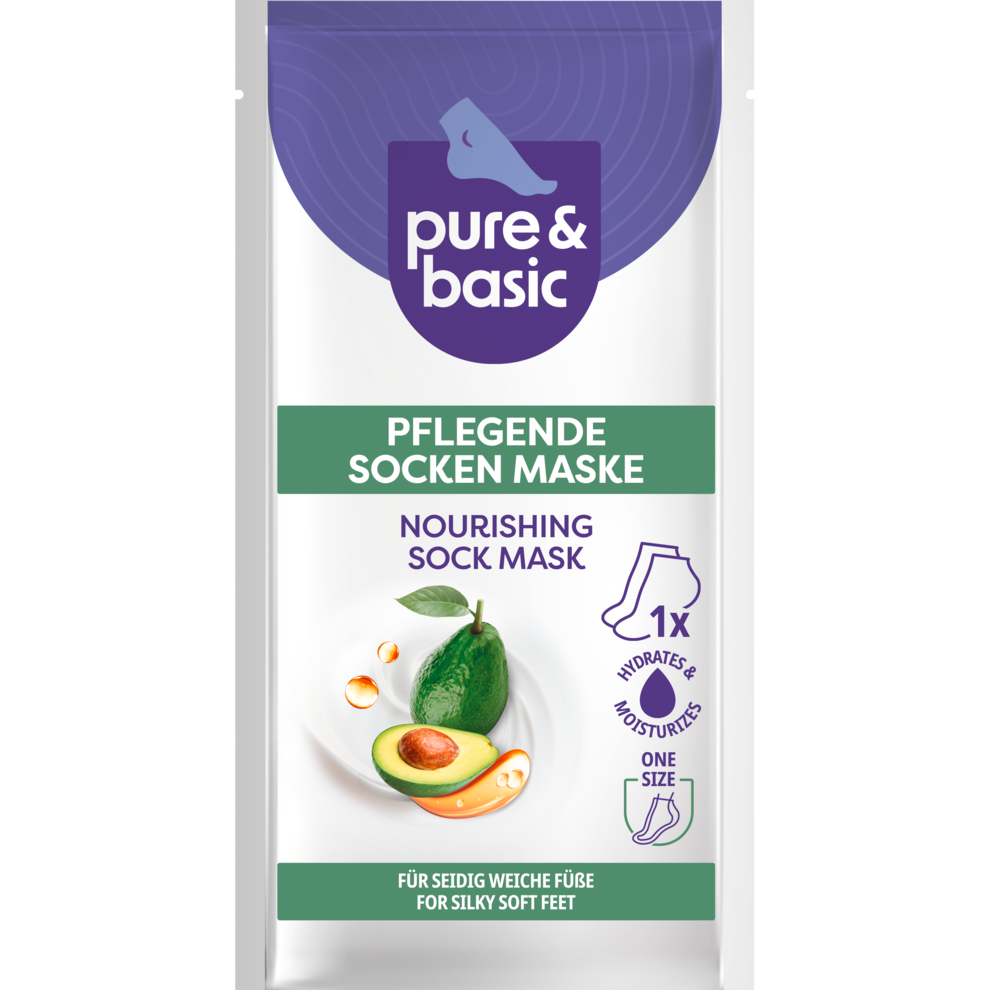 Pflegende Socken Maske