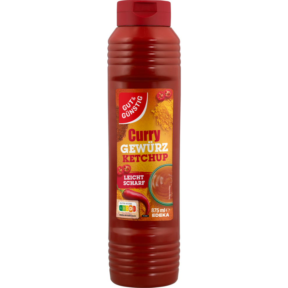 Curry-Gewürzketchup leicht scharf