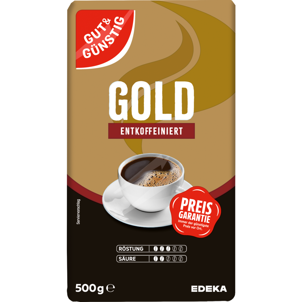 Kaffee Gold entkoffiniert