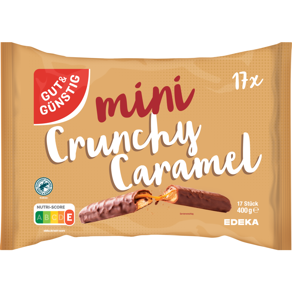 Mini-Schokoriegel Crunchy Caramel