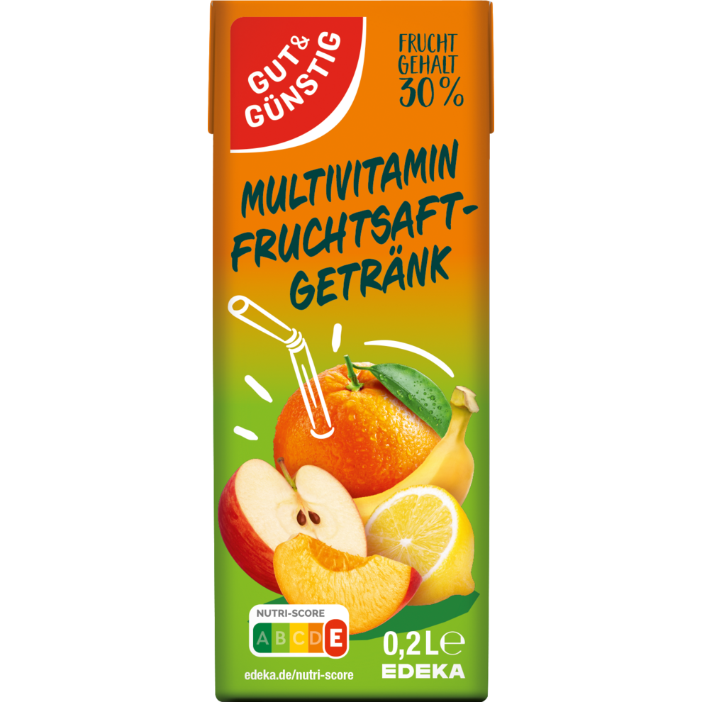 Trinkpäckchen Multivitamin Fruchtsaftgetränk