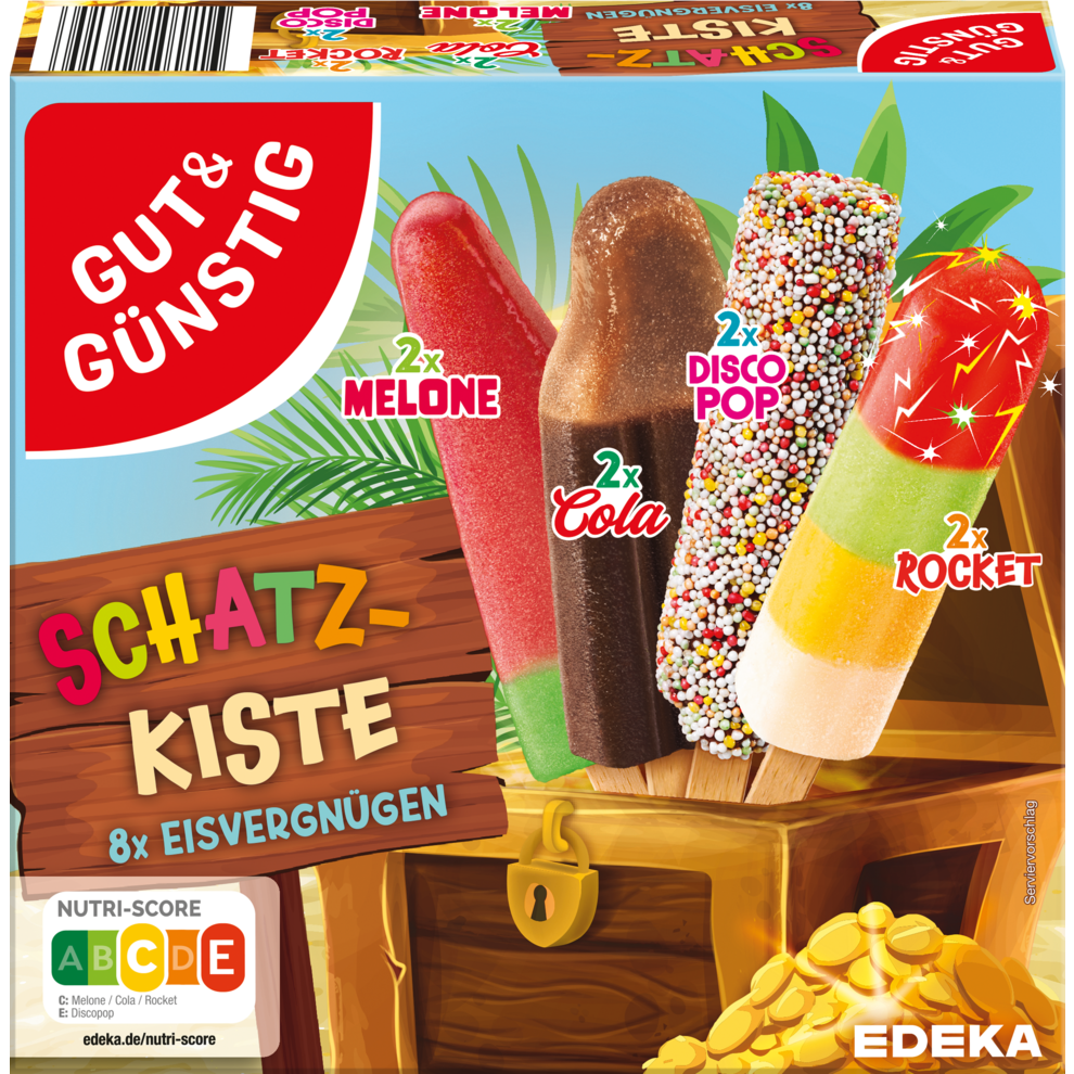 Schatzkiste Eis, 8 Stück