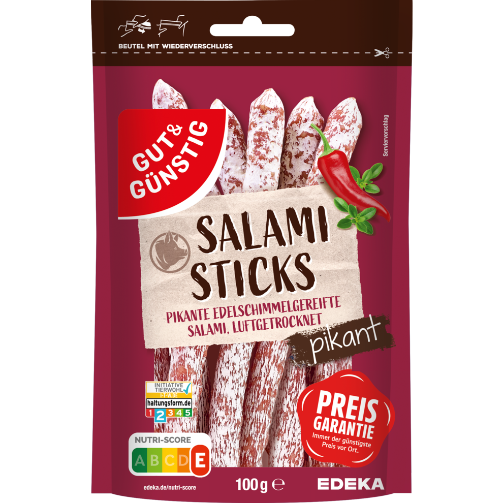 Salami Sticks, Pikant
