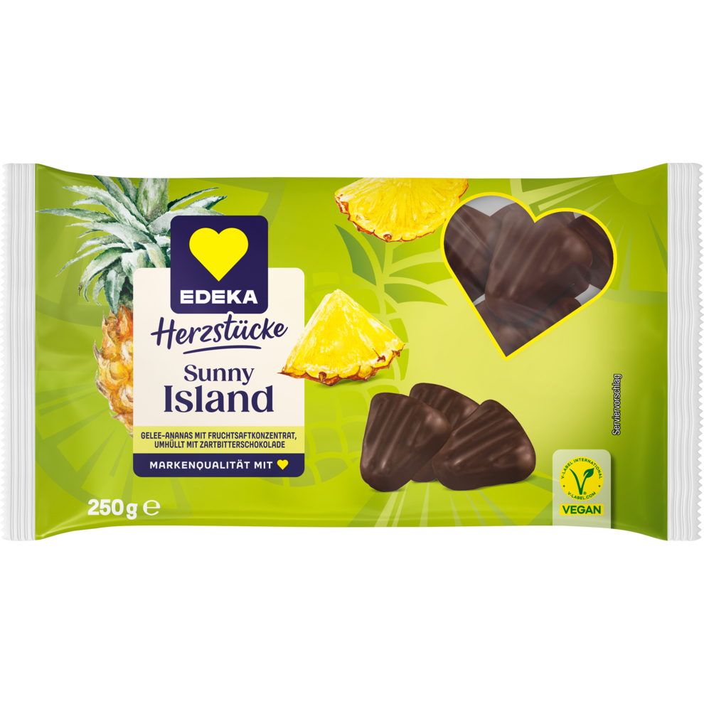 Gelee-Ananas-Ecken
