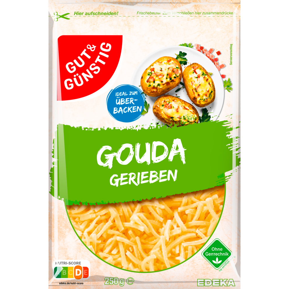 Gouda gerieben 45% Fett i. Tr.