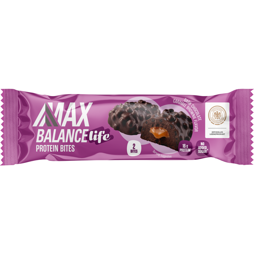 Protein Bites Dark Chocolate Caramel Brownie Flavor